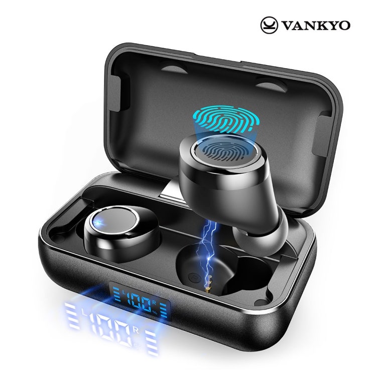 선택고민 해결 VANKYO X200 블루투스이어폰 무선이어폰 300시간 재생 IPX8방수등급 가성비 이어폰 배터리 잔량표시 스마트 LED ···