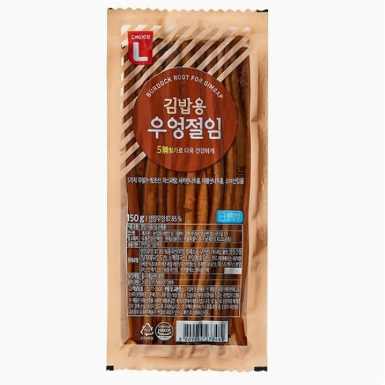 선호도 높은 초이스엘 김밥용 우엉절임(150G)X2, 1개, 150g 추천합니다