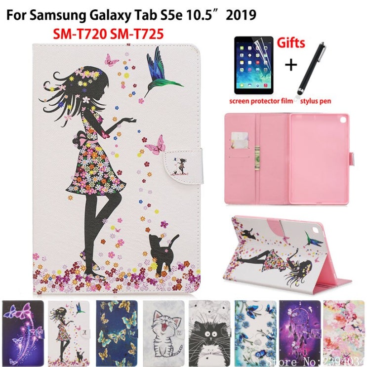 잘팔리는 삼성 갤럭시 탭 s5e 10.5 2019 SM T720 SM T725 t720 커버 태블릿 케이스 funda 패션 소녀 고양이 플립 스탠드 스킨 카파 + 선물, 단일, B 잘팔리는 삼성 갤럭시 탭 s5e 10.5 2019 SM T720 SM T725 t720 커버 태블릿 케이스 funda 패션 소녀 고양이 플립 스탠드 스킨 카파 + 선물, 단일, B