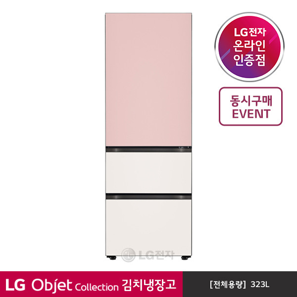 가성비 좋은 [LG전자] 오브제 컬렉션 김치냉장고 Z330GPB151 (스탠드형/핑크베이지), 상세 설명 참조 ···