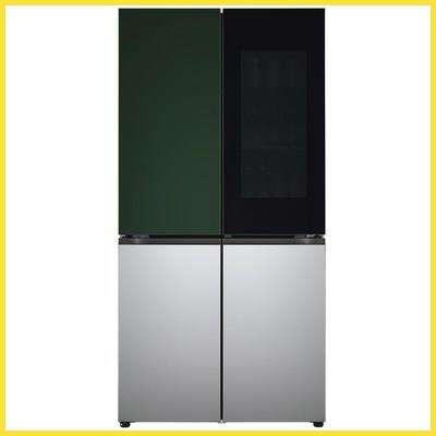  LG전자 LG오브제컬렉션 노크온 양문형 냉장고 그린 실버 M870SGS451 870L 방문설치 맘카페 추천 