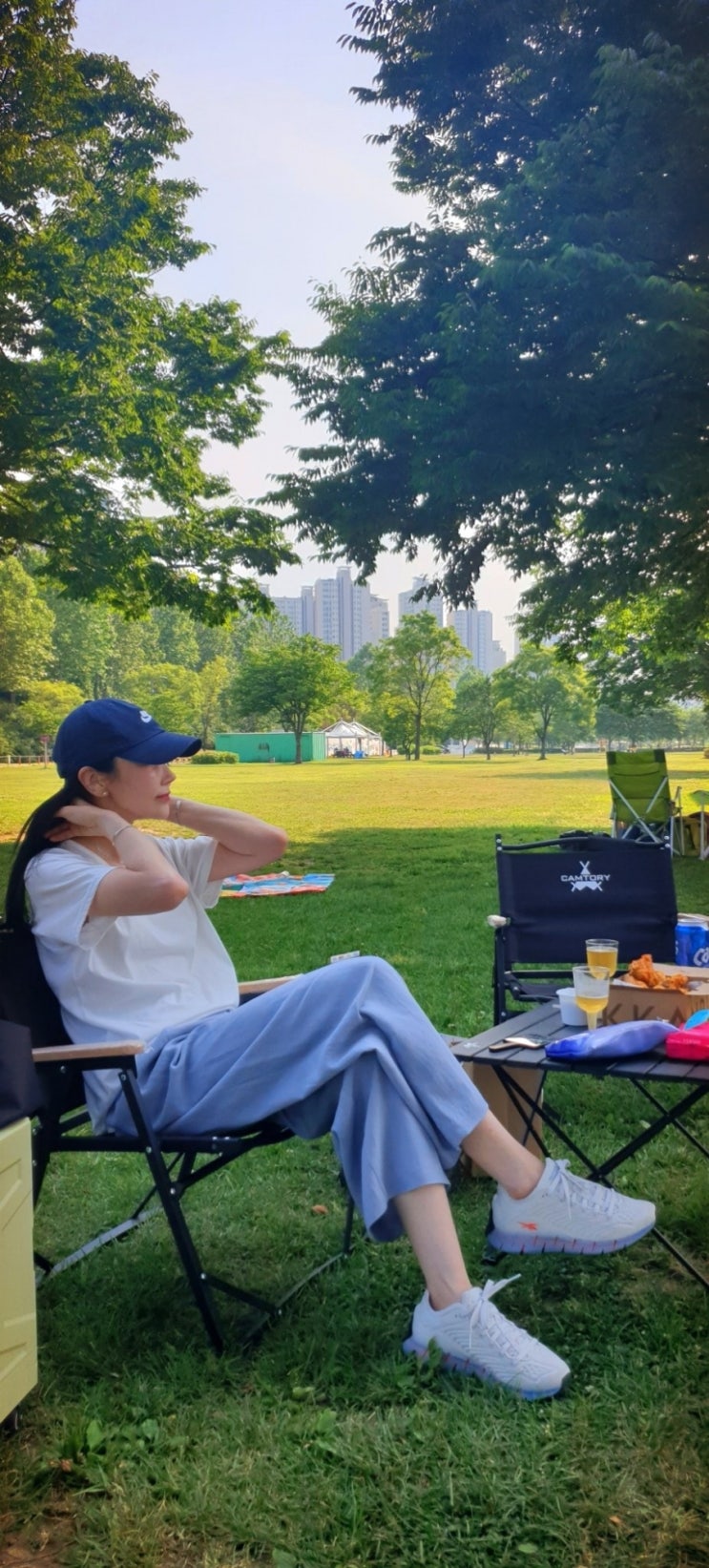  캠핑의자 캠핑테이블 세트 추천:) 잠실/반포 한강공원 명당자리 어디?