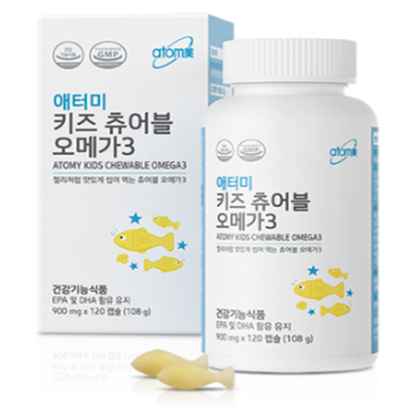 리뷰가 좋은 애터미 영양제 헤모힘 오메가3, 120캡슐, 키즈츄어블오메가3-900mg 좋아요 리뷰가 좋은 애터미 영양제 헤모힘 오메가3, 120캡슐, 키즈츄어블오메가3-900mg 좋아요