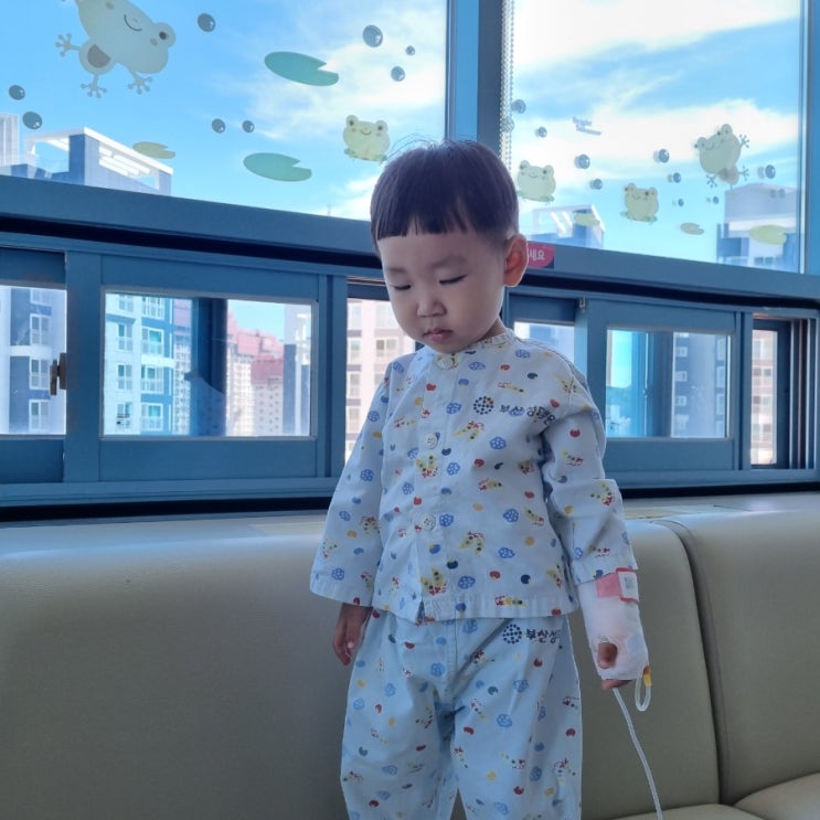  [파라인플루엔자] 고열, 기침, 복통 증상과 입원과정 기록