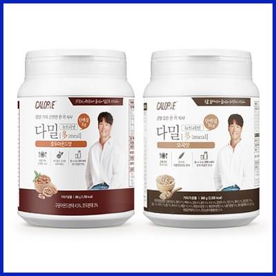  칼로바이 다밀 뉴트리션 대용량 식사대용 단백질쉐이크 오곡맛 560g + 호두아몬드맛 560g 탑픽 