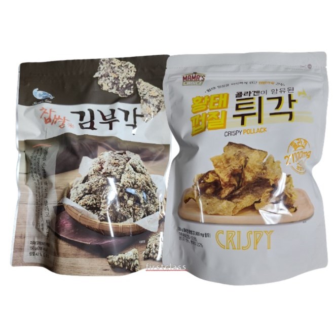 인기 많은 코스트코 찹쌀 김부각 150g + 황태껍질 튀각 200g 1세트, 1개 추천합니다