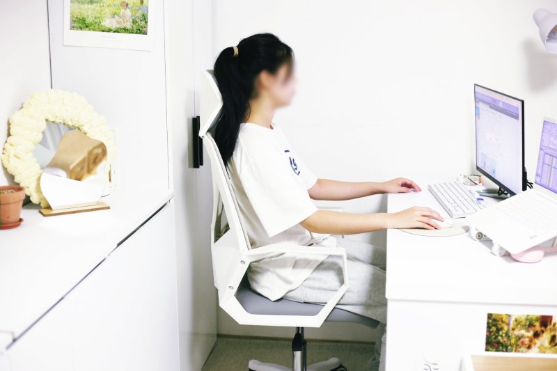 학생의자 프리미엄 매쉬의자 다니카라쥐