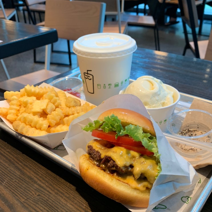 서면 삼정타워 맛집 쉑쉑버거 쉑버거 더블 후기