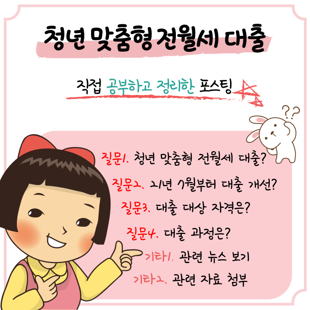  청년 맞춤형 전월세 대출 요점정리(ft. 신청서류, 신청기간, 금리 등)