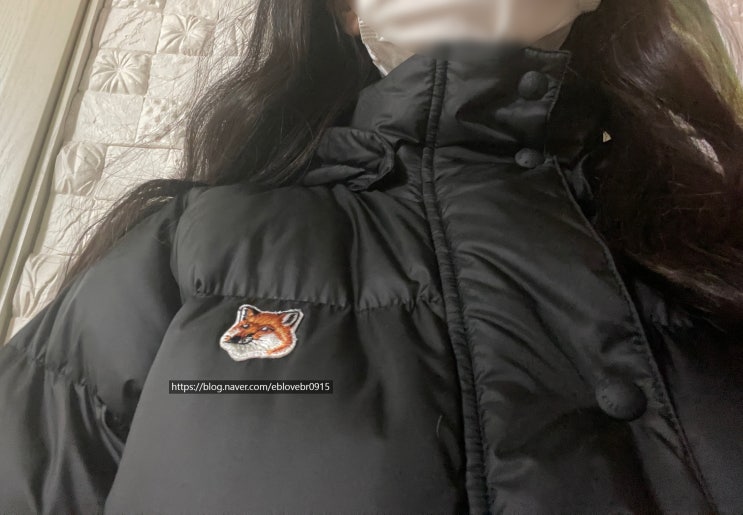 올겨울 롱패딩 장만 메종키츠네 여우패치 롱다운코트 남여공용
