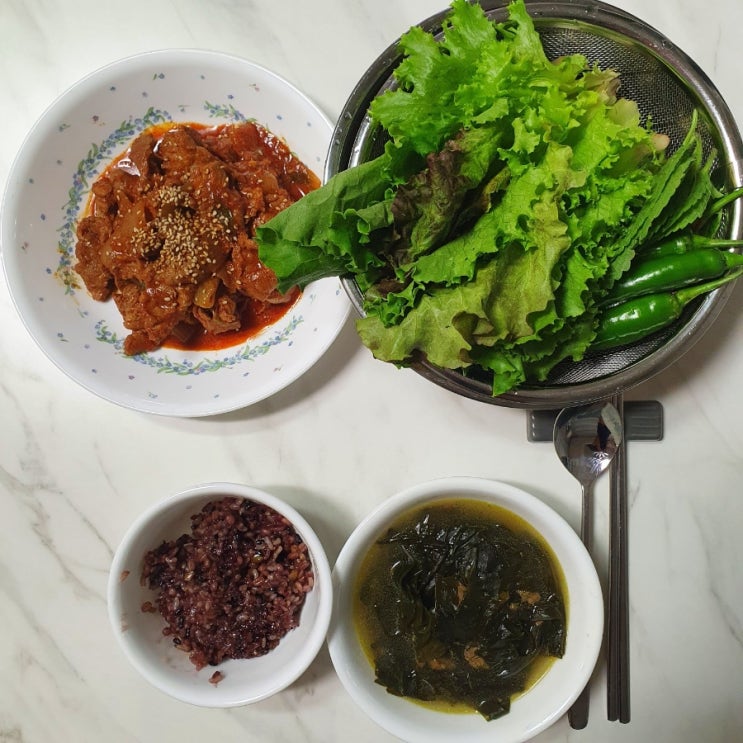  제육쌈밥 레시피| 목살이 최고_단짠단짠