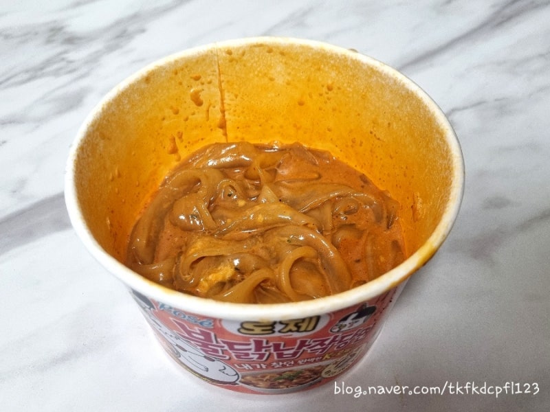 드디어 먹어본 삼양 로제 불닭 납작당면 인기많은 이유가 있는 맛!♬