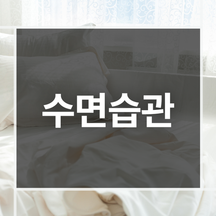  면역력 증가를 위한 수면습관
