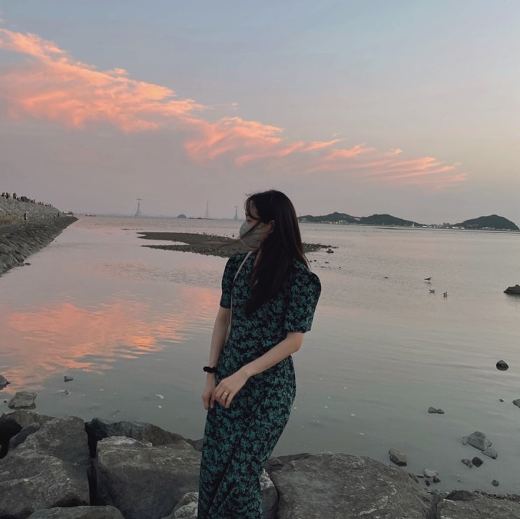  일상인데 드라이브를 곁들인, 대부도 탄도항으로 노을 보러~ (논뚜렁밭뚜렁 노맛 - 카페 물레)
