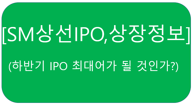  SM상선 해운주IPO추진_하반기의 뜨거운 감자가 될 것인가?