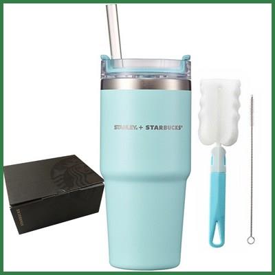  스타벅스 SS 파스텔 스탠리 Quencher 텀블러 + 세척솔 세트 꿀정보 