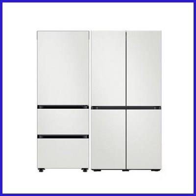 삼성 비스포크 키친핏 냉장고&김치냉장고 RF60A91C3AP+RQ33T7412AP(전체코타화이트) 놓치면 후회 