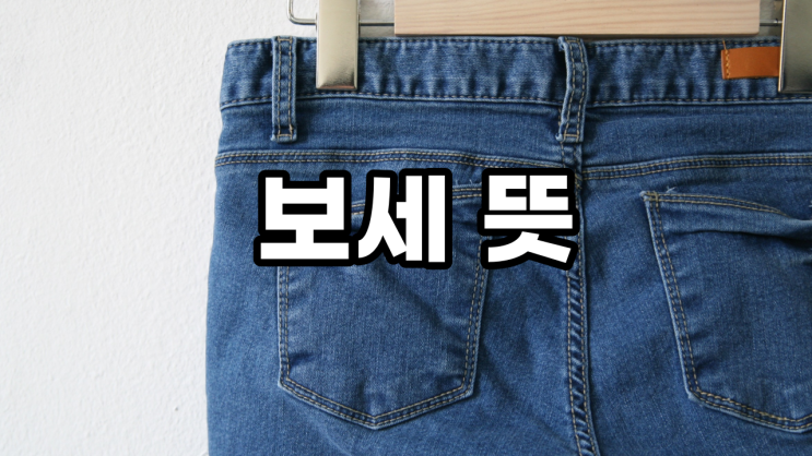  보세뜻 - 보세옷이라는게 이런거?