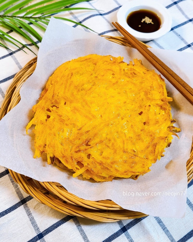 단호박전 만들기 달콤한 노란색 단호박부침 단호박전 만들기 달콤한 노란색 단호박부침