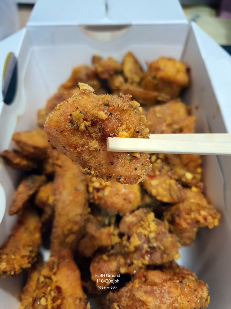  60계 호랑이치킨 순살 후기 및 칼로리 알아봤어요