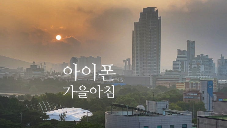  아이폰이 담은 가을 아침