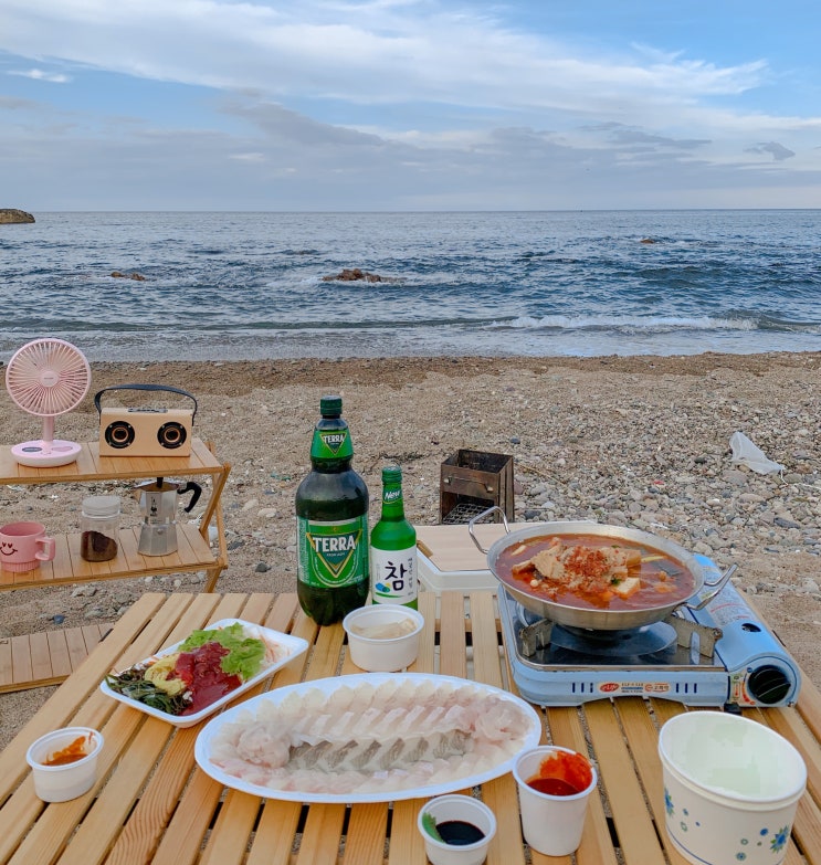  포항 노지 캠핑 이가리 간이해변 완벽하지 못했던 감성 캠핑