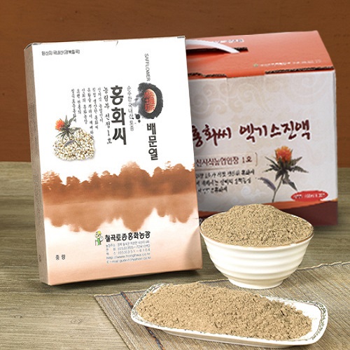 후기가 정말 좋은 칠곡토종홍화농장 홍화씨분말600g+홍화씨엑기스100ml 30포(국내산), 1개 좋아요