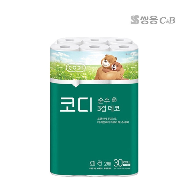 갓성비 좋은 코디 코디 순수3겹데코 화장지 27M 30롤, 순수3겹데코 27m 30롤, 1팩 추천해요 갓성비 좋은 코디 코디 순수3겹데코 화장지 27M 30롤, 순수3겹데코 27m 30롤, 1팩 추천해요
