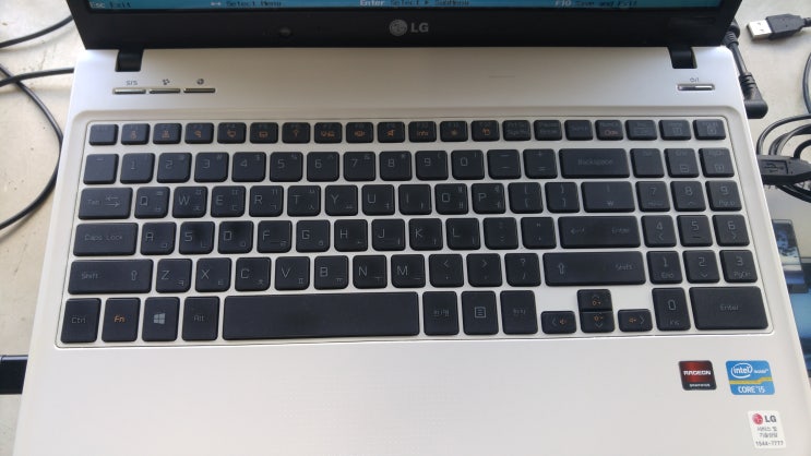  LG 노트북 ND560-YD50K / ND560-Y.AD50K / LGN55 SSD 교체후 USB 부팅 설정 및 윈도우 설치