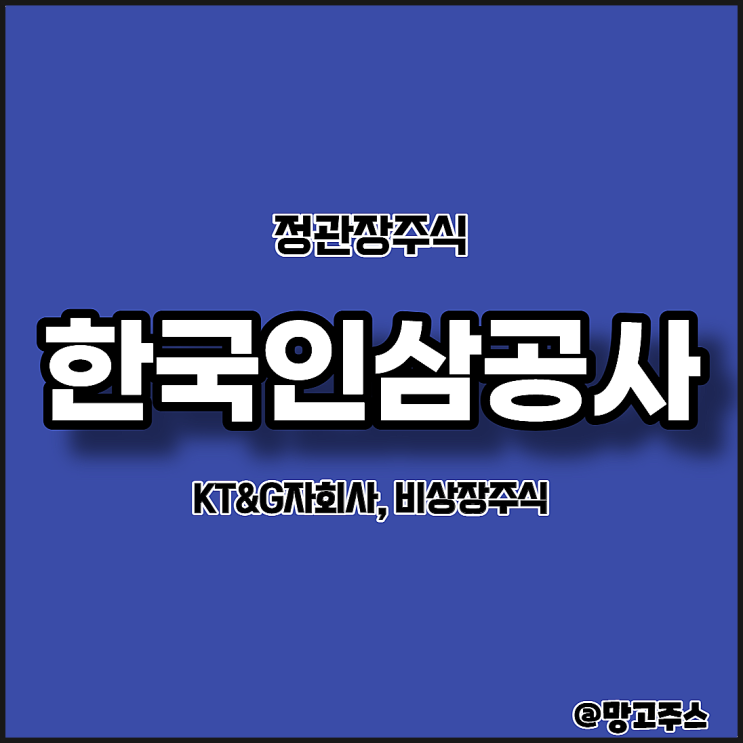 KT&G자회사 정관장주식 한국인삼공사(비상장)