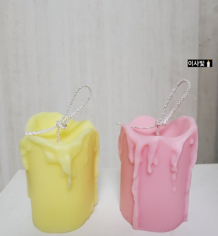  흐르는촛농캔들