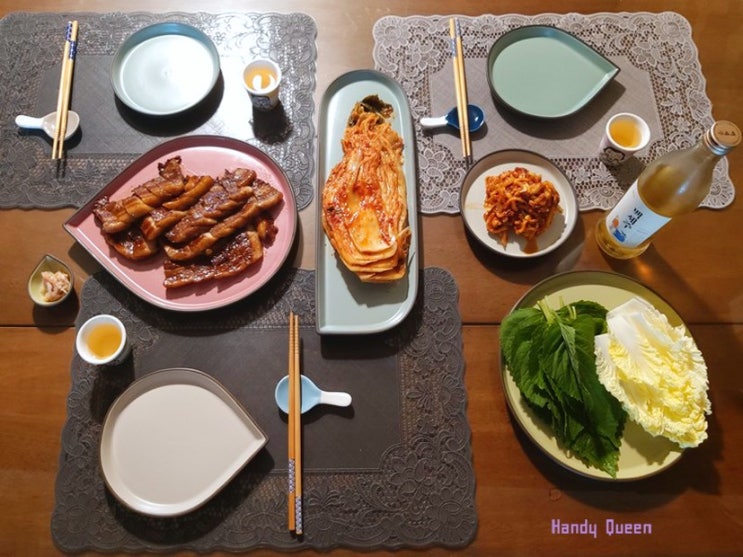  한식에도 어울리는 까사무띠 이태리 명품그릇세트 / 4인용 식탁 홈카페 테이블세팅