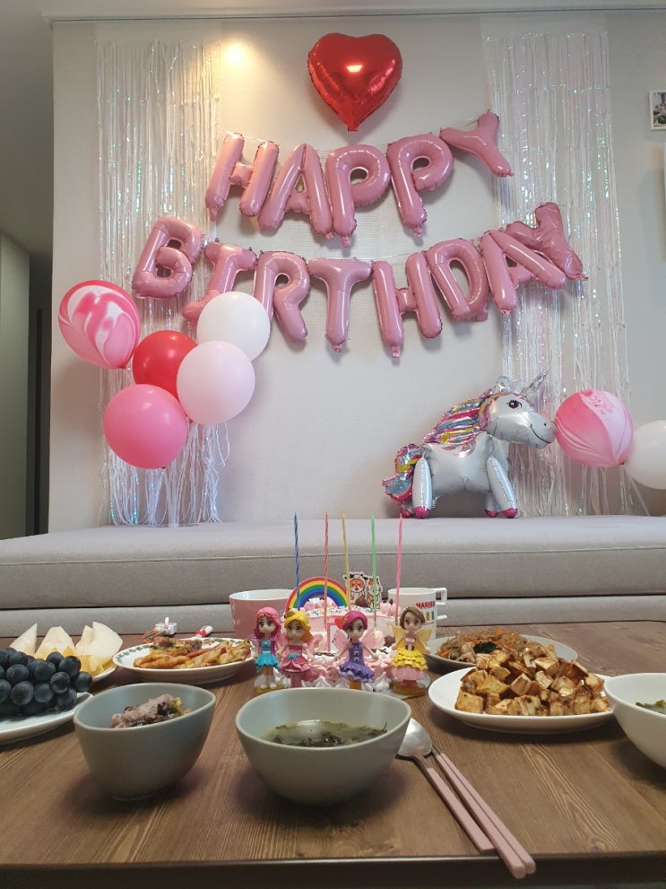  5살 생일파티 & 시크릿쥬쥬 수제 케이크 만들기