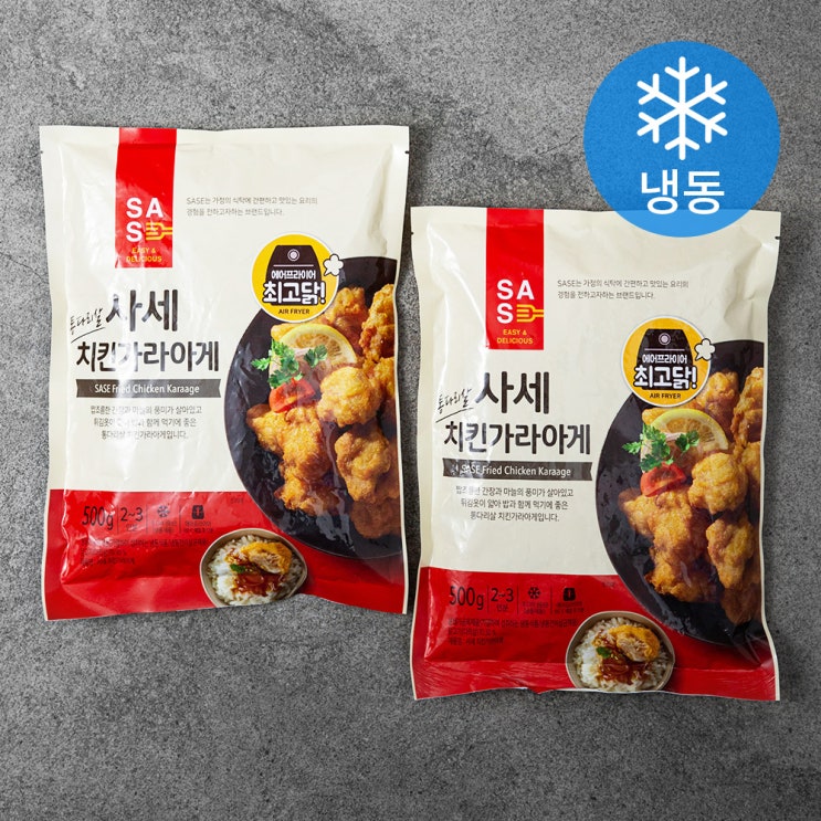 많이 팔린 사세 치킨 가라아게 (냉동), 500g, 2개 좋아요