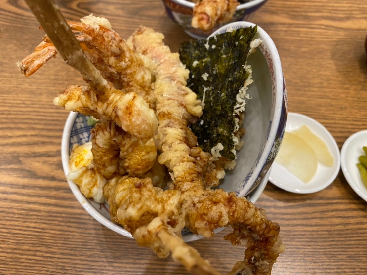  수원 인계동 온센 이까텐동,당고 냠