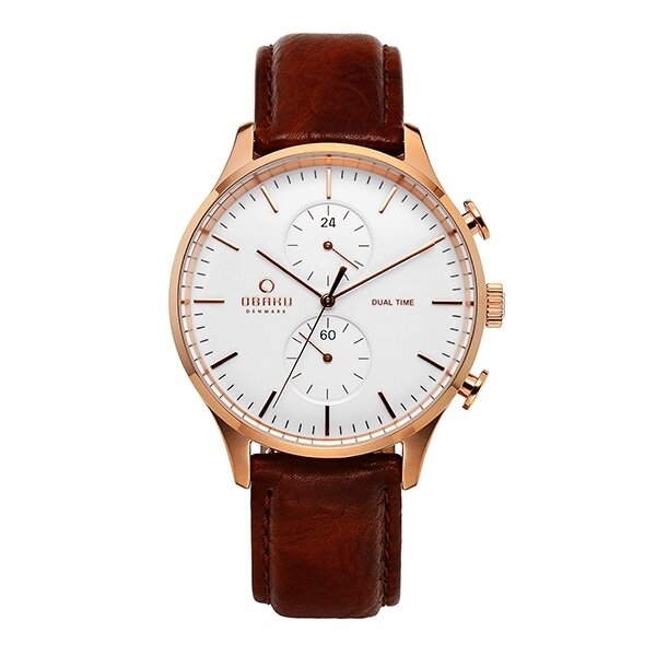  인지도 있는 기타 OBAKU 오바쿠 V196GUVWRN GRAN MAHOGANI 쿼츠 40mm 남성가죽.. 추천해요