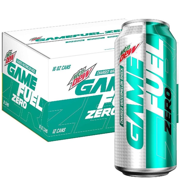 핵가성비 좋은 Mountain Dew 마운틴 듀 게임 퓨얼 제로 차지드 워터멜론 쇼크 각473ml 12팩, 1개, 1ml 추천해요 핵가성비 좋은 Mountain Dew 마운틴 듀 게임 퓨얼 제로 차지드 워터멜론 쇼크 각473ml 12팩, 1개, 1ml 추천해요