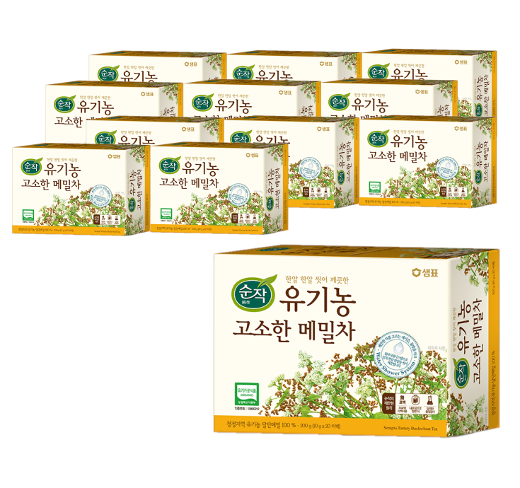핵가성비 좋은 순작 유기농 고소한 메밀차, 200g, 12개 ··· 핵가성비 좋은 순작 유기농 고소한 메밀차, 200g, 12개 ···