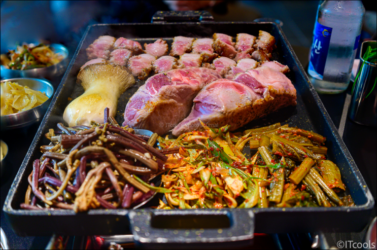 화려한 만칼집 삼겹살 한판 잠실 경찰병원역 맛집 - 한림돈가 고기집