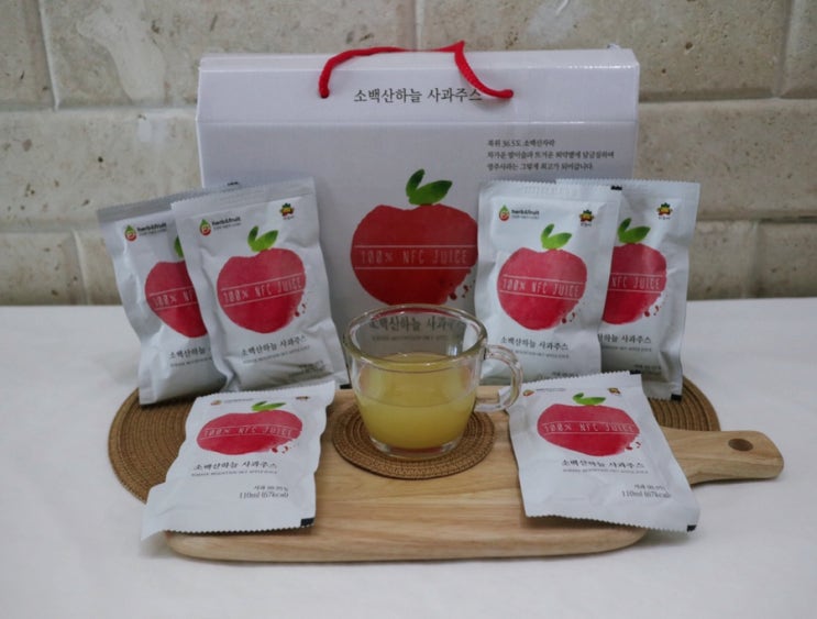  영주사과즙 맛있는 건강간식 소백산하늘사과주스 추천해요
