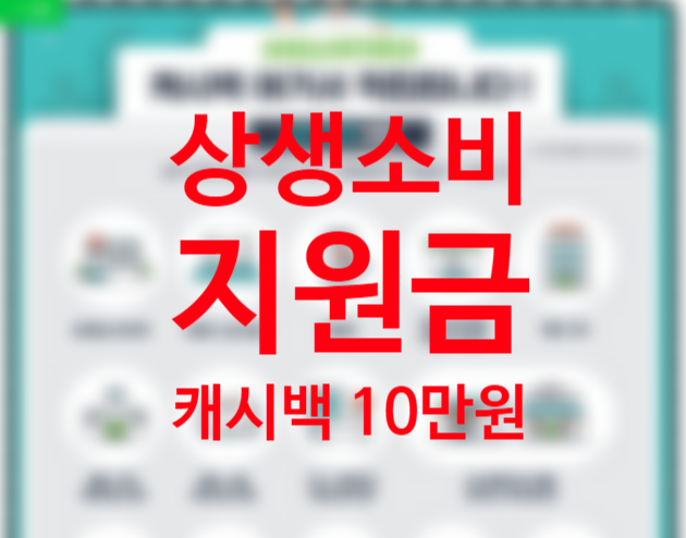 코로나 상생 소비지원금 사업, 카드 월 100만원 사용 캐시백 10만원 환급 받으려면? (대형마트, 배달앱 사용처 여부) 코로나 상생 소비지원금 사업, 카드 월 100만원 사용 캐시백 10만원 환급 받으려면? (대형마트, 배달앱 사용처 여부)