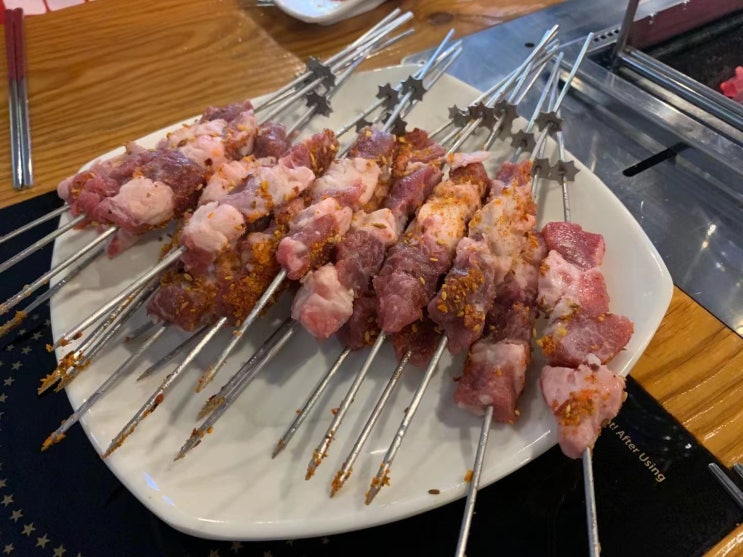  친구들이랑 가기 좋은 맛집, 한성양꼬치 장지역점 1번세트 후기