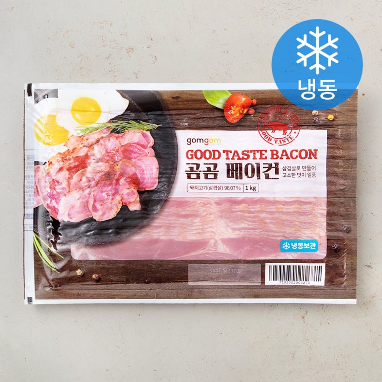 가성비 좋은 곰곰 베이컨(냉동), 1kg, 1개 ··· 가성비 좋은 곰곰 베이컨(냉동), 1kg, 1개 ···