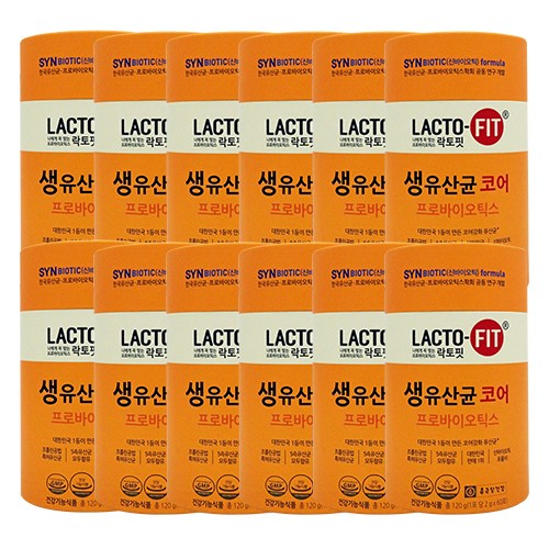 가성비갑 종근당 락토핏 생유산균 코어, 120g, 12개 추천해요 가성비갑 종근당 락토핏 생유산균 코어, 120g, 12개 추천해요
