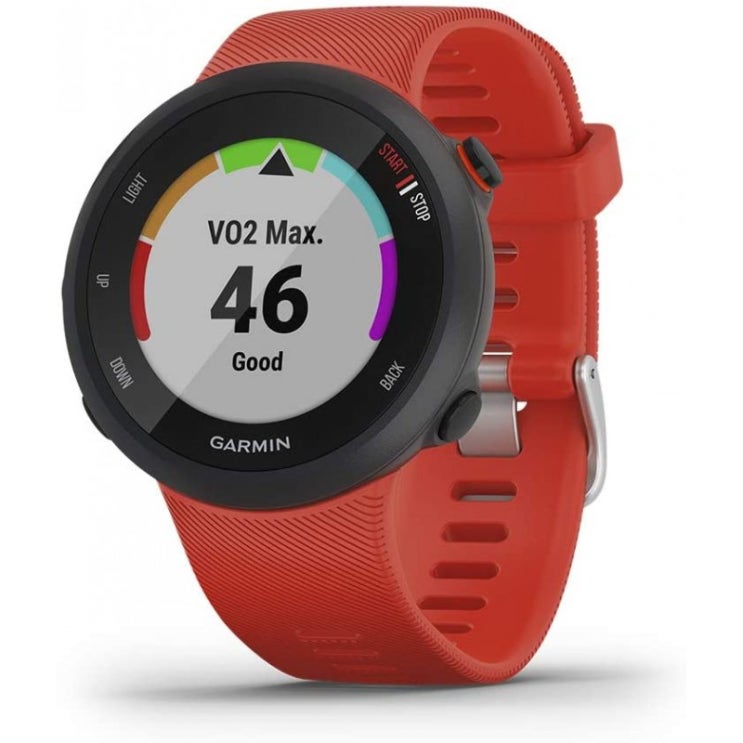 선호도 높은 Garmin Coach 교육 계획 지원을 갖춘 Garmin Forerunner 45 GPS 러닝 워치-Lava Red Large 추천해요