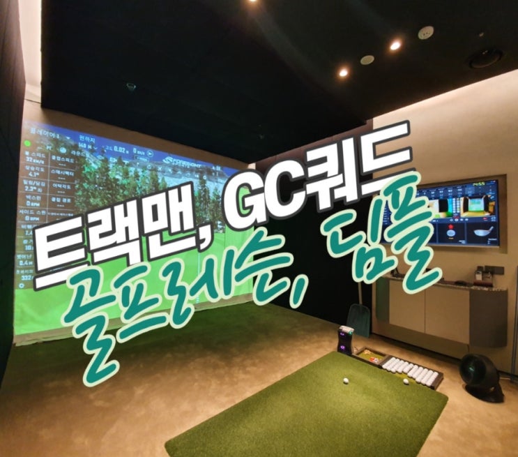  강남골프레슨 논현 스튜디오딤플 트랙맨,GC쿼드