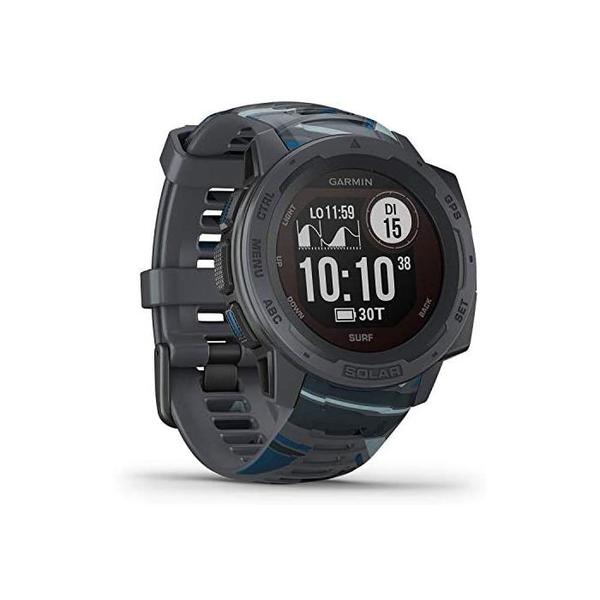 인기 급상승인 Garmin Instinct Solar Surf-서핑 앱과 태양열 충전 기능이있는 강력한 GPS 스마트 워치로 최대, One Color/Instinct Solar ·