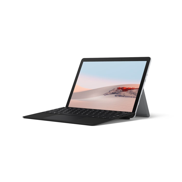 선호도 좋은 마이크로소프트 2020 Surface Go2 10.5 + 블랙 타입커버 패키지, 플래티넘, 코어M, 128GB, 8GB, WIN10 Home, TFZ-00009 ···