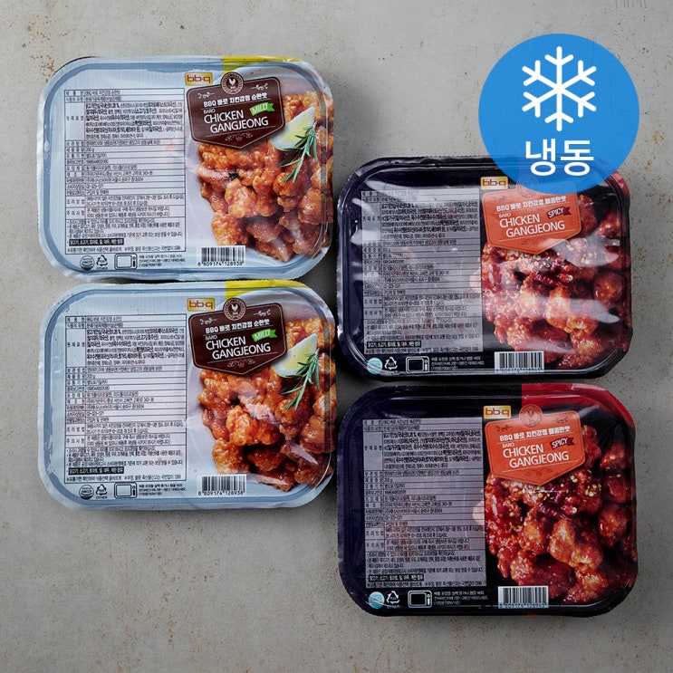선택고민 해결 비비큐 바로 치킨강정 순한맛 + 매콤한맛 세트 (냉동), 2세트 좋아요 선택고민 해결 비비큐 바로 치킨강정 순한맛 + 매콤한맛 세트 (냉동), 2세트 좋아요