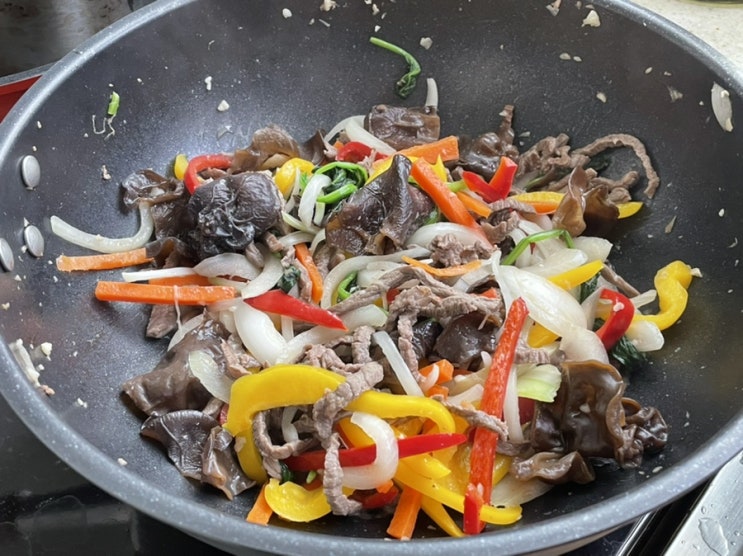  잔치음식 잡채 만들기 첫 도전기